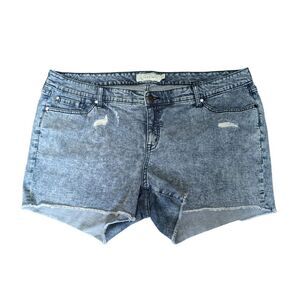 TORRID Women's Denim Shorts With Raw Hem. Size 22